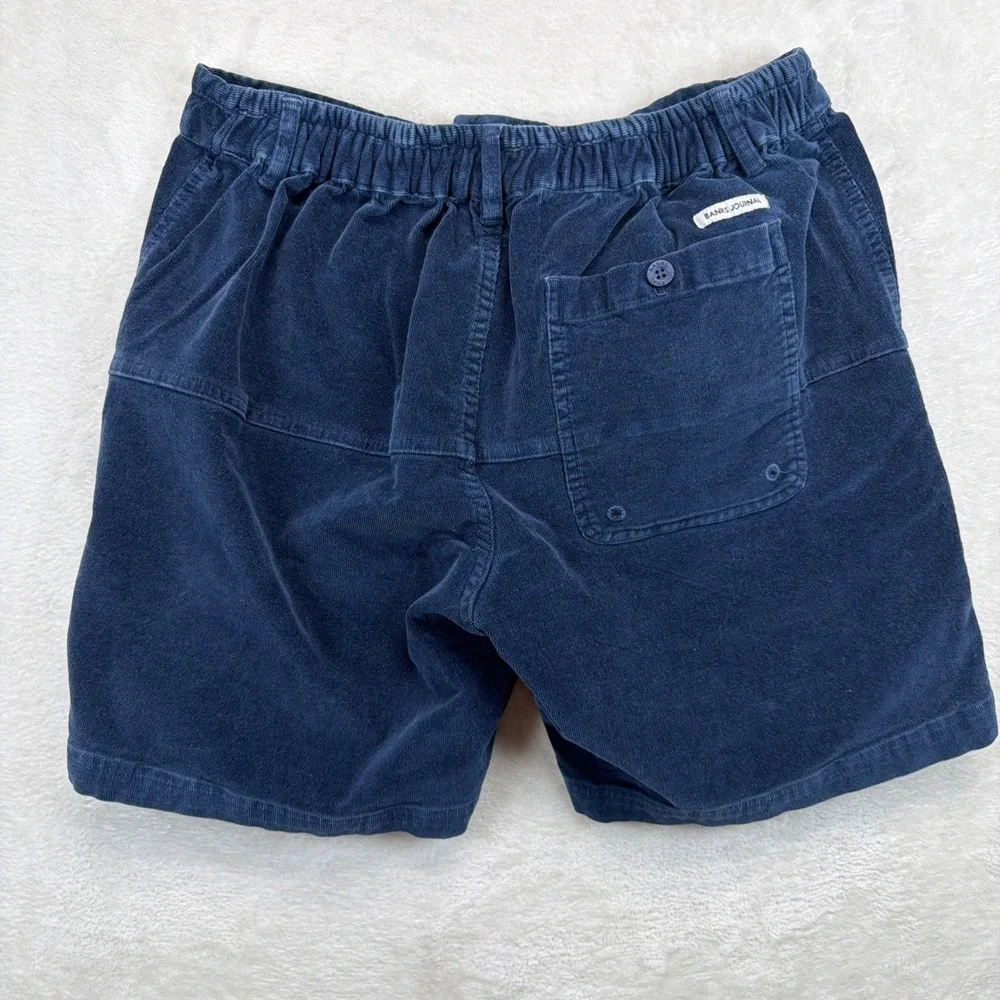 Banks Journal Corduroy Shorts Men's 34 Blue Stretch Casual Beach Skate Surf